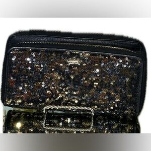 Juicy Couture Sequin Double Zip Wallet, Vintage